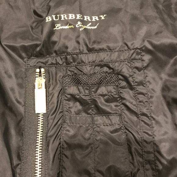 Burberry Mayther Technical Nylon Bomber Black 12 - Picture 8 of 9